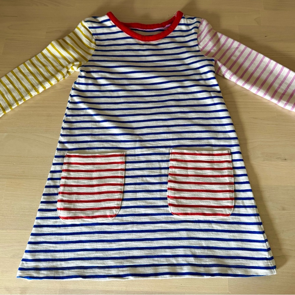 Mini Boden Red and Blue Striped Top